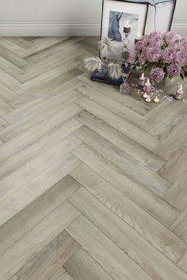 Manor Grey Oak Herringbone