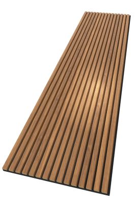 Acoustic Light Walnut Slatwall Panel