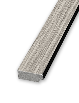 Aqua Slat Wall Grey Left Trim